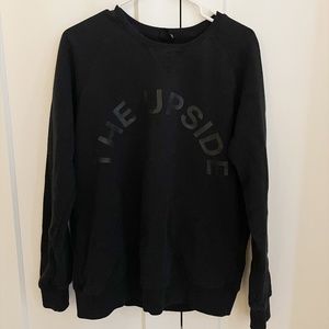 The Upside Newport Crew Size 6 Sweatshirt Black
